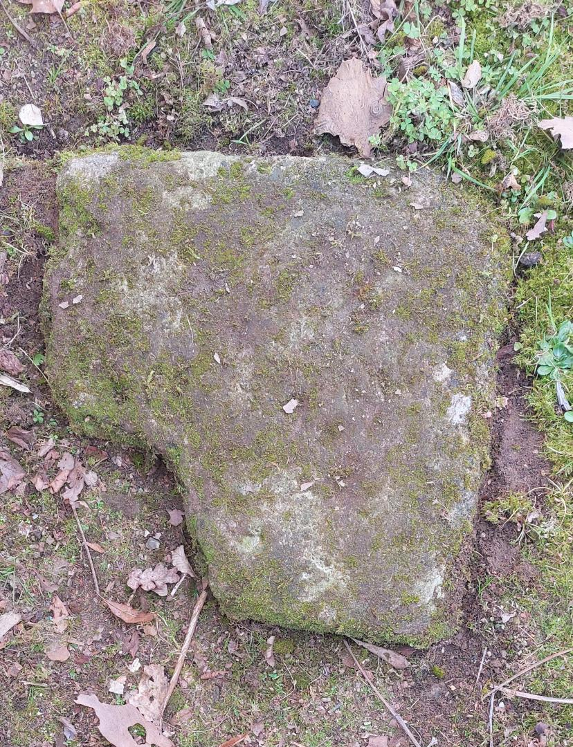 Vue de la pierre du garde champêtre à Goos